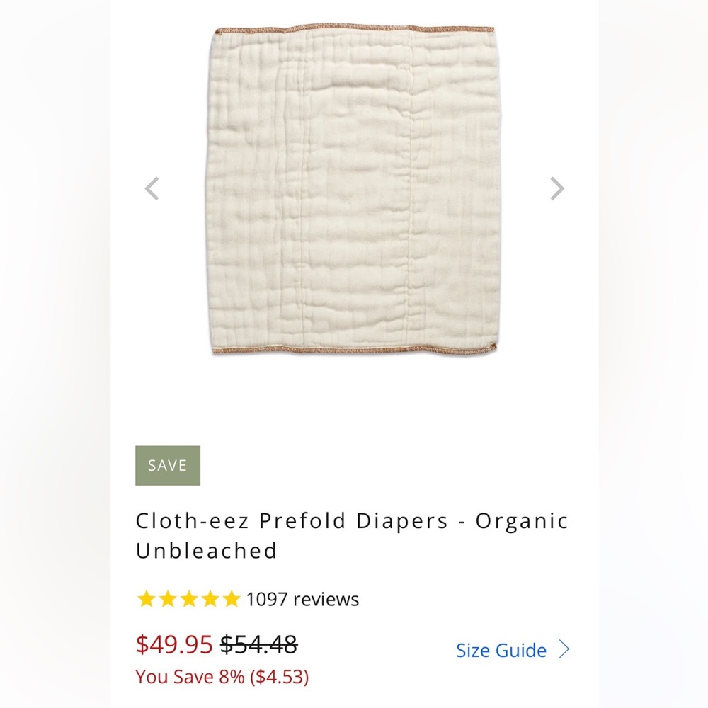 Green Mountain Diapers Organic Large Pre-folds